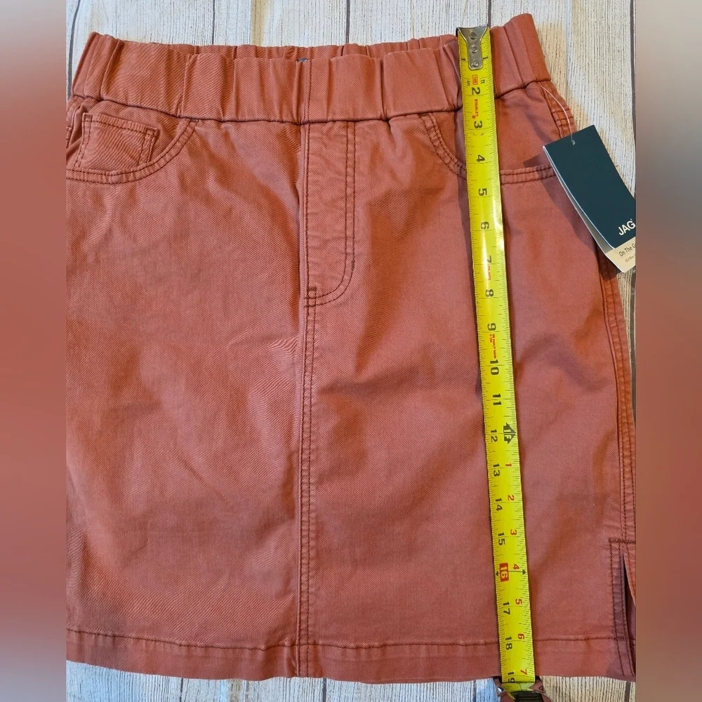 Jag Women's Size 2 On The Go Mid Rise Super Stretch Twill Skort Chutney New Tags - Picture 9 of 11